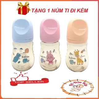 Bình sữa cổ rộng Babuu Baby nhựa PPSU