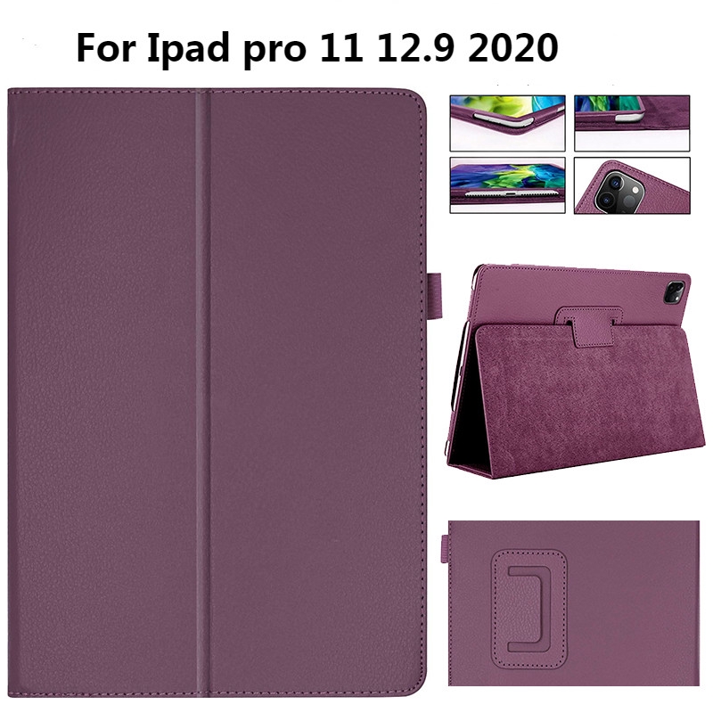 Bao da máy tính bảng có thể gấp đứng mỏng cho iPad Pro 12.9 4th 2020 Pro 11 air 4 10.9 ipad pro 12.9 2015/2017