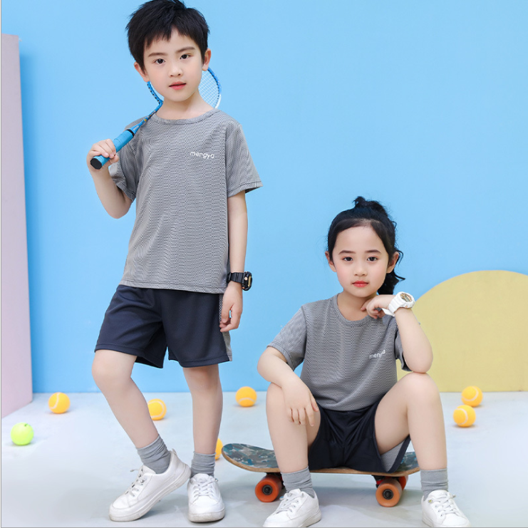 Bộ Đồ Thể Thao 2 Món Áo Thun + Quần short Thể Thao Cầu Lông/Bóng Rổ/Bóng Rổ Cho Bé 2-14 Tuổi Thời Trang Mùa Hè