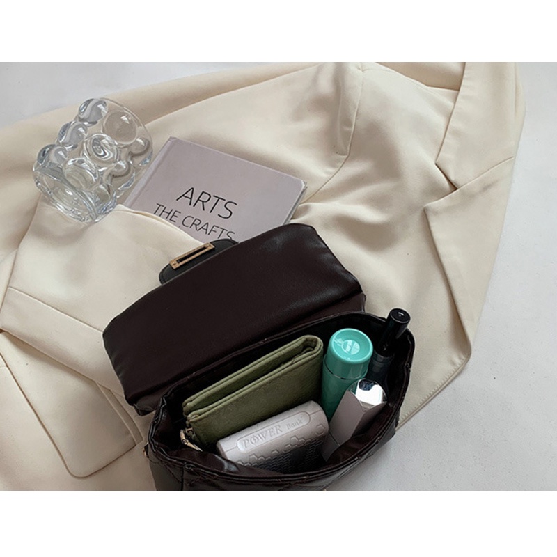 Túi đeo vai họa tiết hình thoi phong cách Hàn Quốc thời trang dành cho nữ IELGY