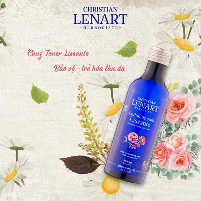 Toner Hoa Hồng Và Lá Tía Tô Christian Lenart Lotion De Soin Lissante 200ml (02/2022)