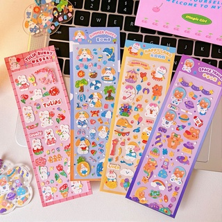 Set 1 tấm sticker nhũ trang trí