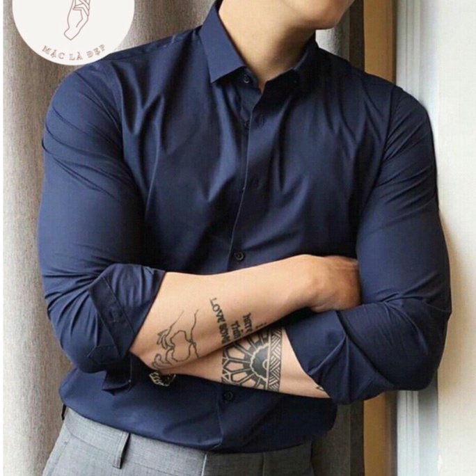 Áo sơ mi nam dài tay cao cấp cổ bẻ dáng ôm Hàn Quốc vải lụa thái cao cấp chống nhăn chống xù thời trang FASHIONMEN STORE | BigBuy360 - bigbuy360.vn