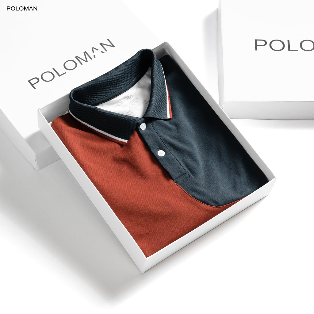 Áo Polo nam cổ bẻ phối GEVIN vải cá sấu Cotton xuất xịn,chuẩn form, trẻ trung - thanh lịch - POLOMAN | BigBuy360 - bigbuy360.vn