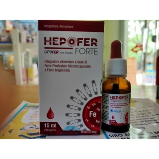 Sắt hữu cơ và vitamin c hepofer forte 15ml trẻ 0 tháng  nhập khẩu italy - ảnh sản phẩm 1