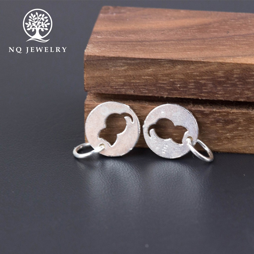 Charm bạc hình mèo treo - NQ Jewelry