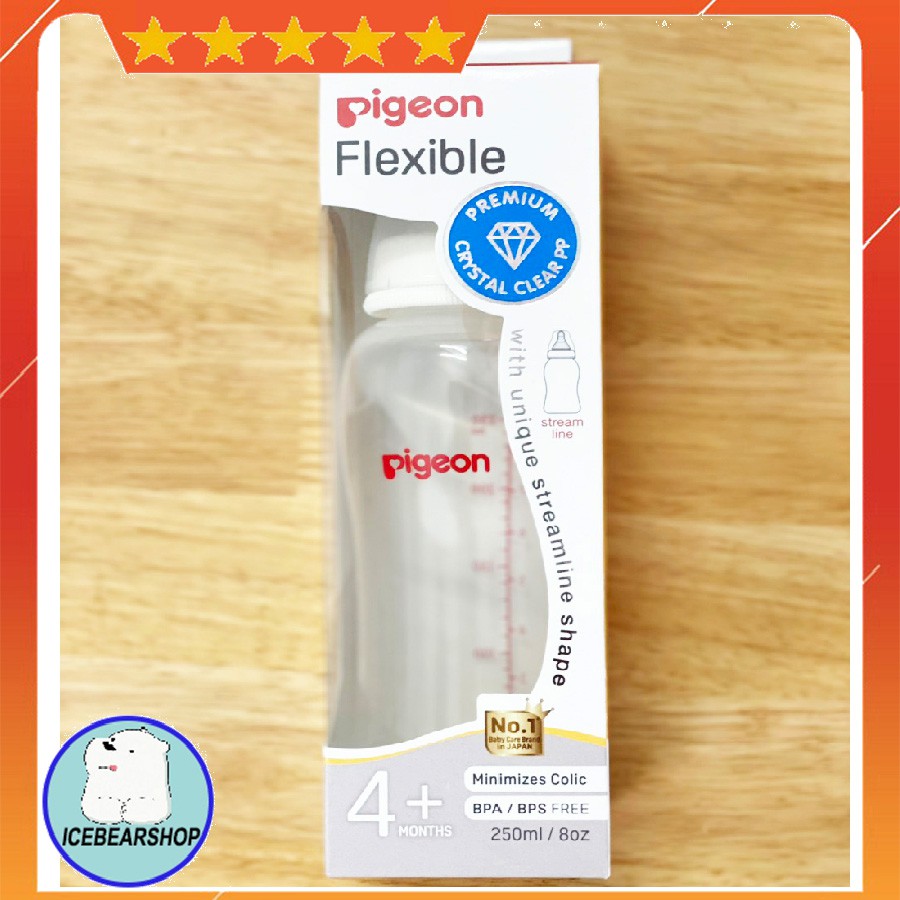 Bình sữa cao cấp streamline Pigeon 150m/250ml chính hãng mẫu mới