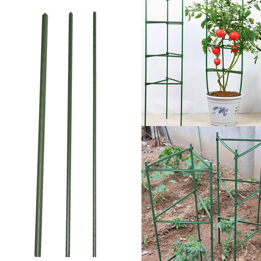 1 PC Chiều dài 60cm Giá đỡ dây leo nông nghiệp Cây hỗ trợ vườn Ống thép Trụ cột Cà chua dưa leo giàn leo