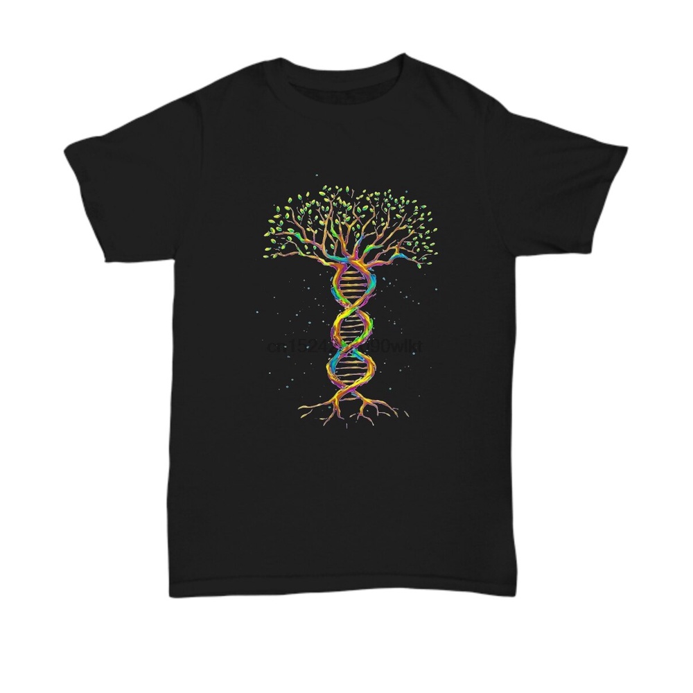 Ngộ nghĩnh DNA Tree of Life Áo thun - Unisex Tee Chất Lượng Áo Nam In Hình Tay Ngắn Cổ Tròn Áo Mùa H