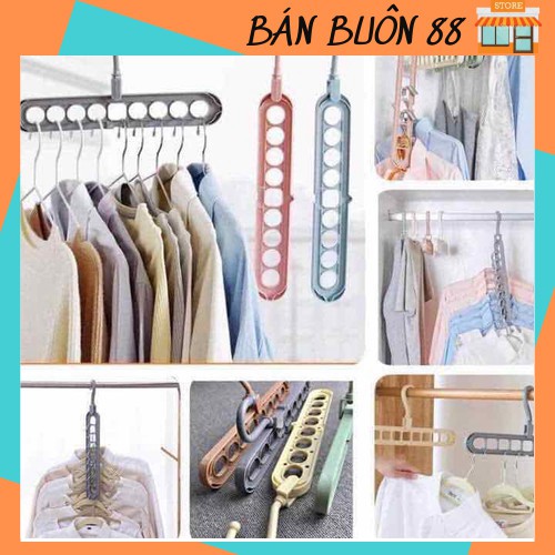 [Mã LIFEXANH03 giảm 10% đơn 500K] ❌BÁN SỈ❌ Móc Treo Đồ Đa Năng 9 Lỗ/ Thanh Treo Đồ Tiết kiệm Diện Tích 2341