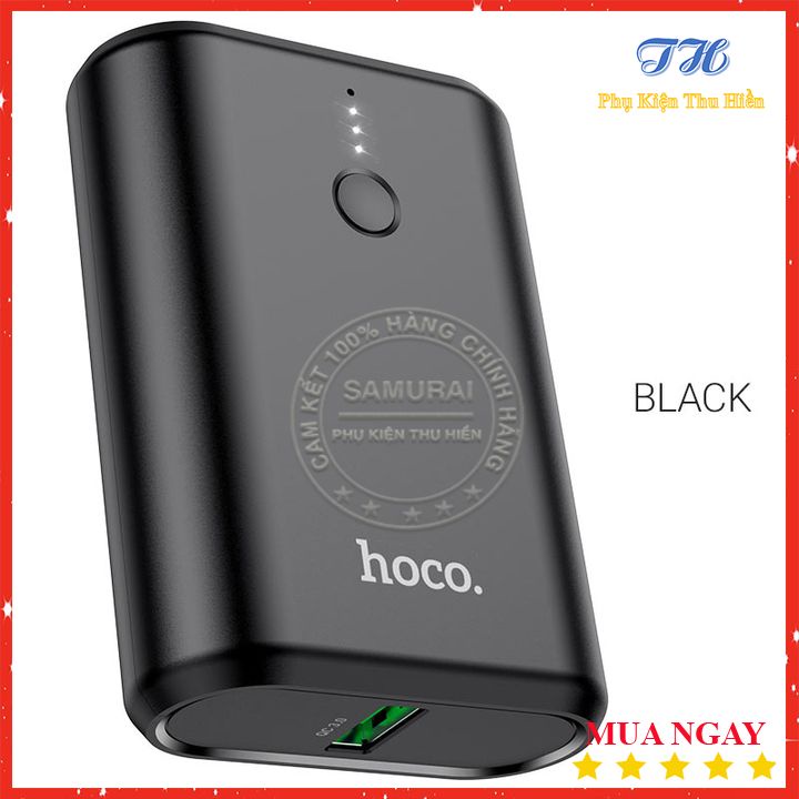 Pin Sạc Dự Phòng Sạc Nhanh Hoco Q3 Mayflower 10000mAh Lõi Li-Polymer, Hỗ Trợ QC3.0 Và PD20W Type-C - Chính Hãng