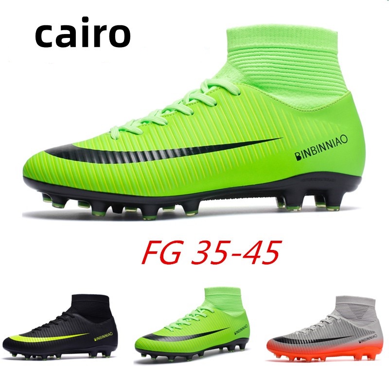 FG soccer shoes Giày bóng đá thể thao ngoài trời cho trẻ em, giày tập bóng đá, giày nam / nữ, giày thể thao cỡ lớn Kích thước: 35-45