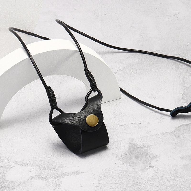 Dây Đeo Mắt Kính Bằng Da Họa Tiết Ngôi Sao Thời Trang