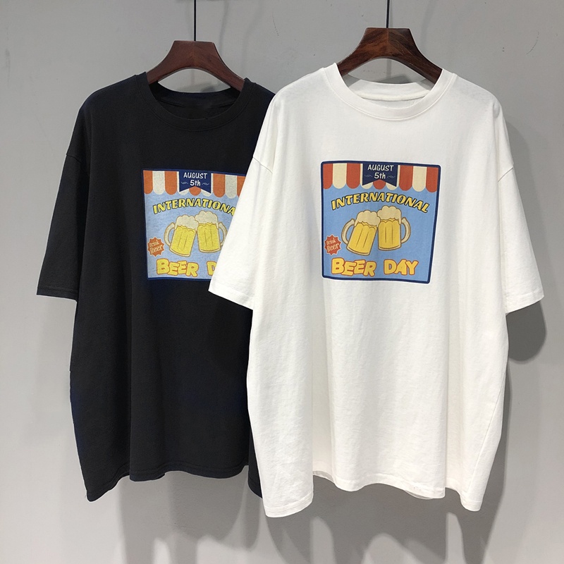 NRVP Áo Thun Tay Ngắn Cổ Tròn Thời Trang Mùa Hè Phong Cách Hàn Quốc 2022 Cho Nam Và Nữ