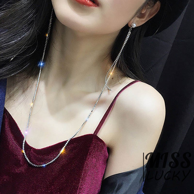 Khuyên tai dáng dài phong cách Hàn Quốc sang trọng cho nữ