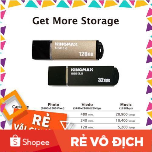 USB 3.0 Kingmax 32GB MB-03 (Black/ Gold) | BigBuy360 - bigbuy360.vn
