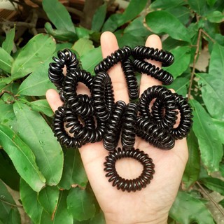 Sỉ 50 dây lò xo cột tóc màu đen (bản trung 2-3cm)