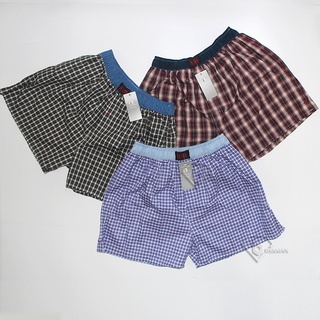  COMBO 3 Quần Đùi Boxer Nam H33 sọc Caro Nhiều màu - Quần Ngủ Nam - Mặc nhà 