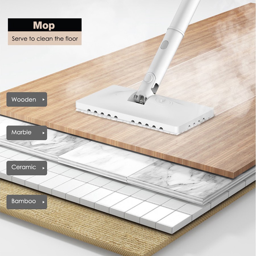 Máy Lau Nhà Hơi Nước Nóng DEERMA ZQ600/ZQ610, Công Suất 1600W, thời gian làm nóng 20s, bình nước 230ml_lovelife66 | BigBuy360 - bigbuy360.vn