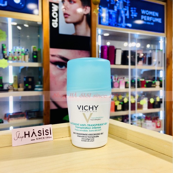 LĂN KHỬ MÙI VICHY - Traitement Anti-Transpirant 48h 50ml (Nắp xanh)