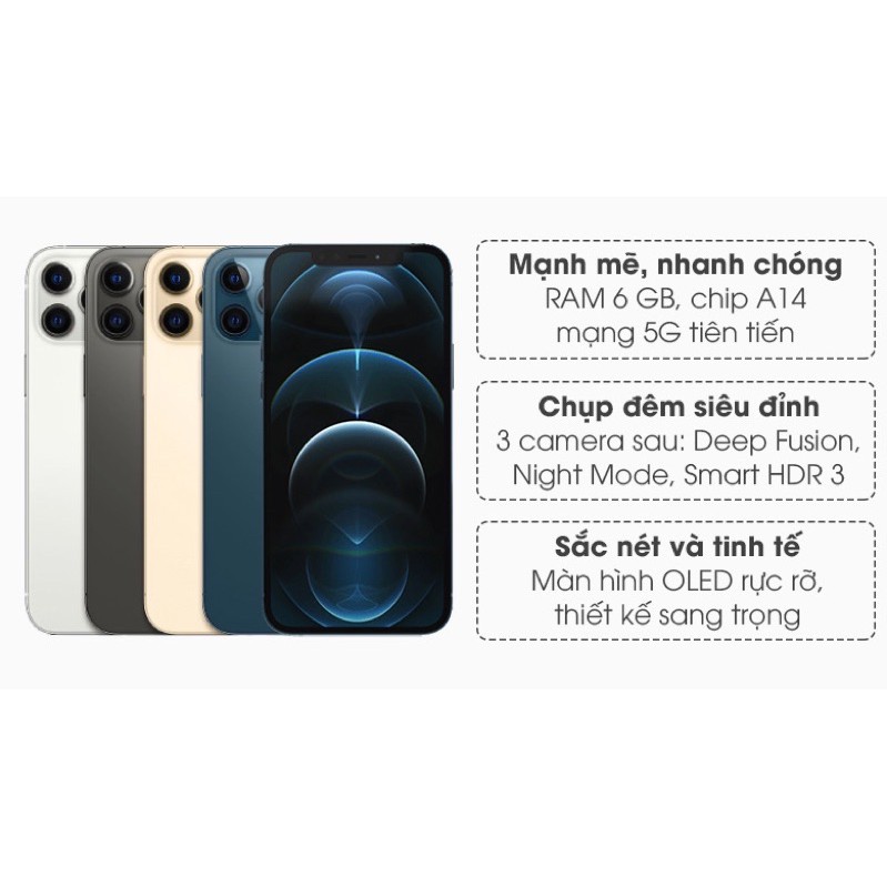 Điện Thoại iPhone 12 Pro Max_Chính_hãng_mới_100% Bản VNA_Việt_Nam