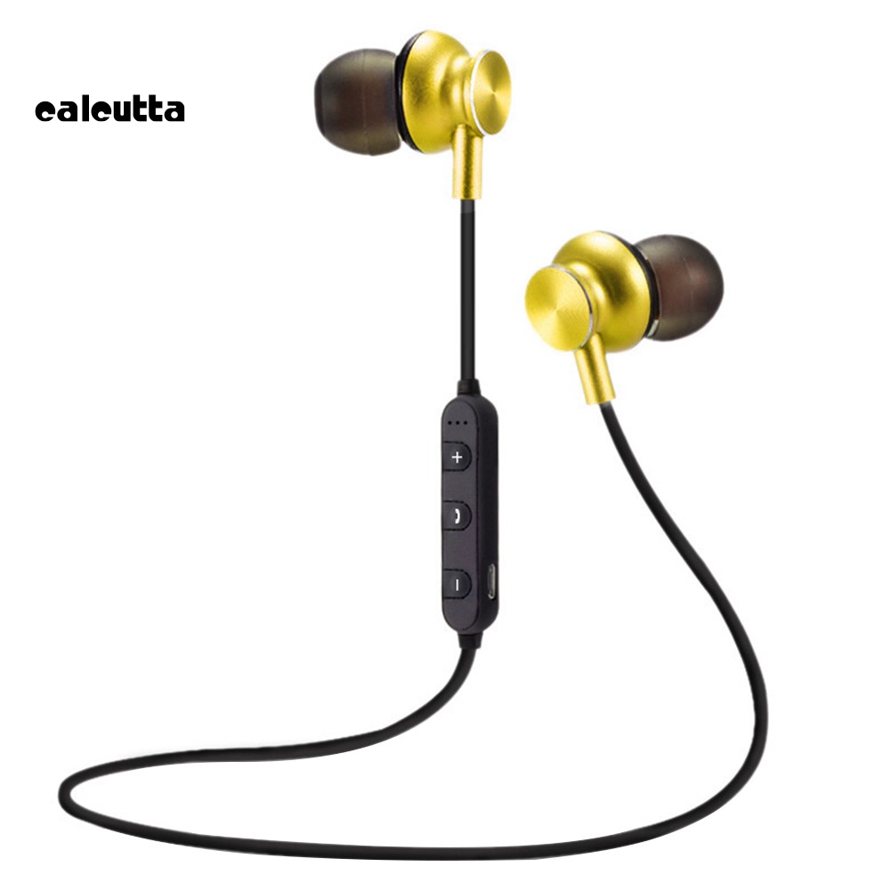 ✡EJ✡M6 Sports Neckband In-ear Magnetic Ear Tips Phone Wireless Bluetooth Earphones