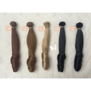 DIY - Tóc giả búp bê (quăn đuôi 20cm)