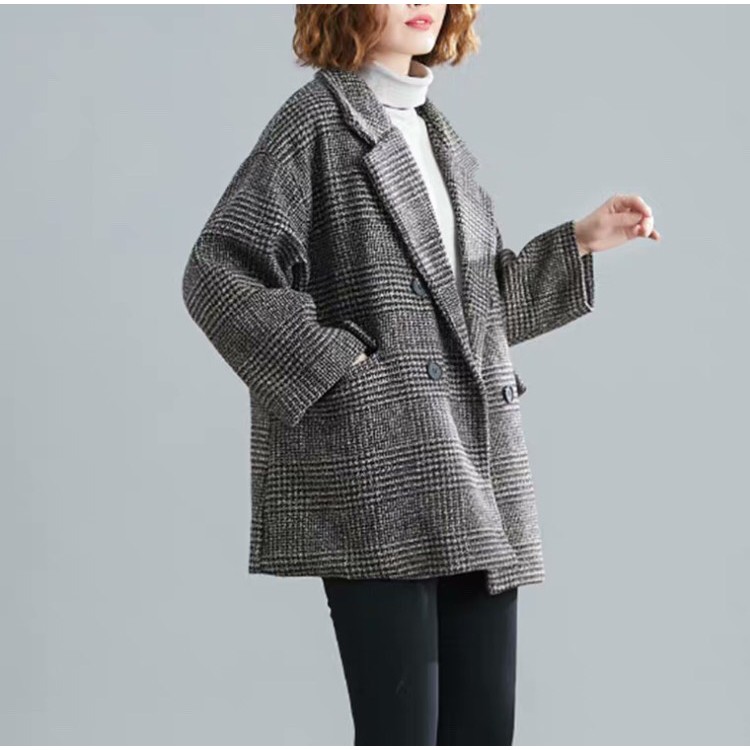 [Mã WAINCU20 hoàn 20% xu đơn 99k] Áo Blazer dạ [HOTTREND] Áo vest dạ, dáng rộng, chất liệu dày dặn, dễ phối đồ | BigBuy360 - bigbuy360.vn