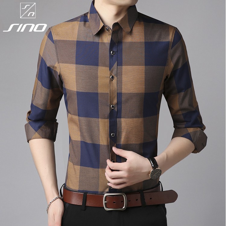 Áo Sơ Mi Nam Dài Tay Cổ Bể Thời Thượng - Hàng Xuất Khẩu Cao Cấp AD00001 | BigBuy360 - bigbuy360.vn