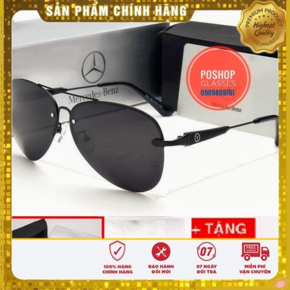 [KM 50%] ❌POSHOP❌KÍNH MÁT NAM CAO CẤP MB DÁNG MÃNH TRÒNG POLARIZED UV400 HOT TREND TẶNG KÍNH ĐÊM . | BigBuy360 - bigbuy360.vn