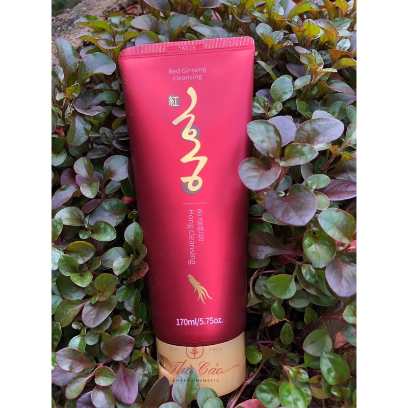 SỮA RỬA MẶT HỒNG SÂM HONG CLEANSING RED GINSENG 170ML - NỘI ĐỊA HÀN QUỐC