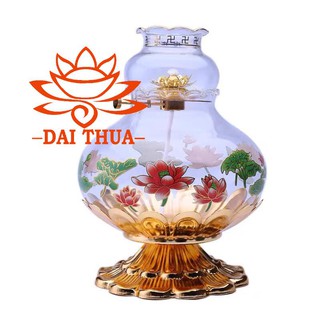 ĐÈN DẦU HOA SEN CHÂN VÀNG-phatgiaodaithua