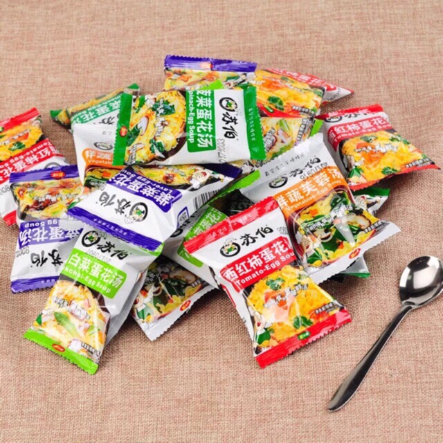 10 VIÊN CANH TRỨNG ĂN LIỀN 5 VỊ