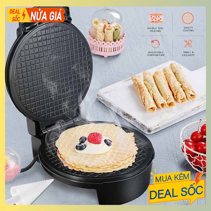 Máy làm vỏ kem ốc quế tại gia đình Chính hãng Sokany
