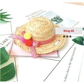Mũ cối hoa đáng yêu cho chó mèo