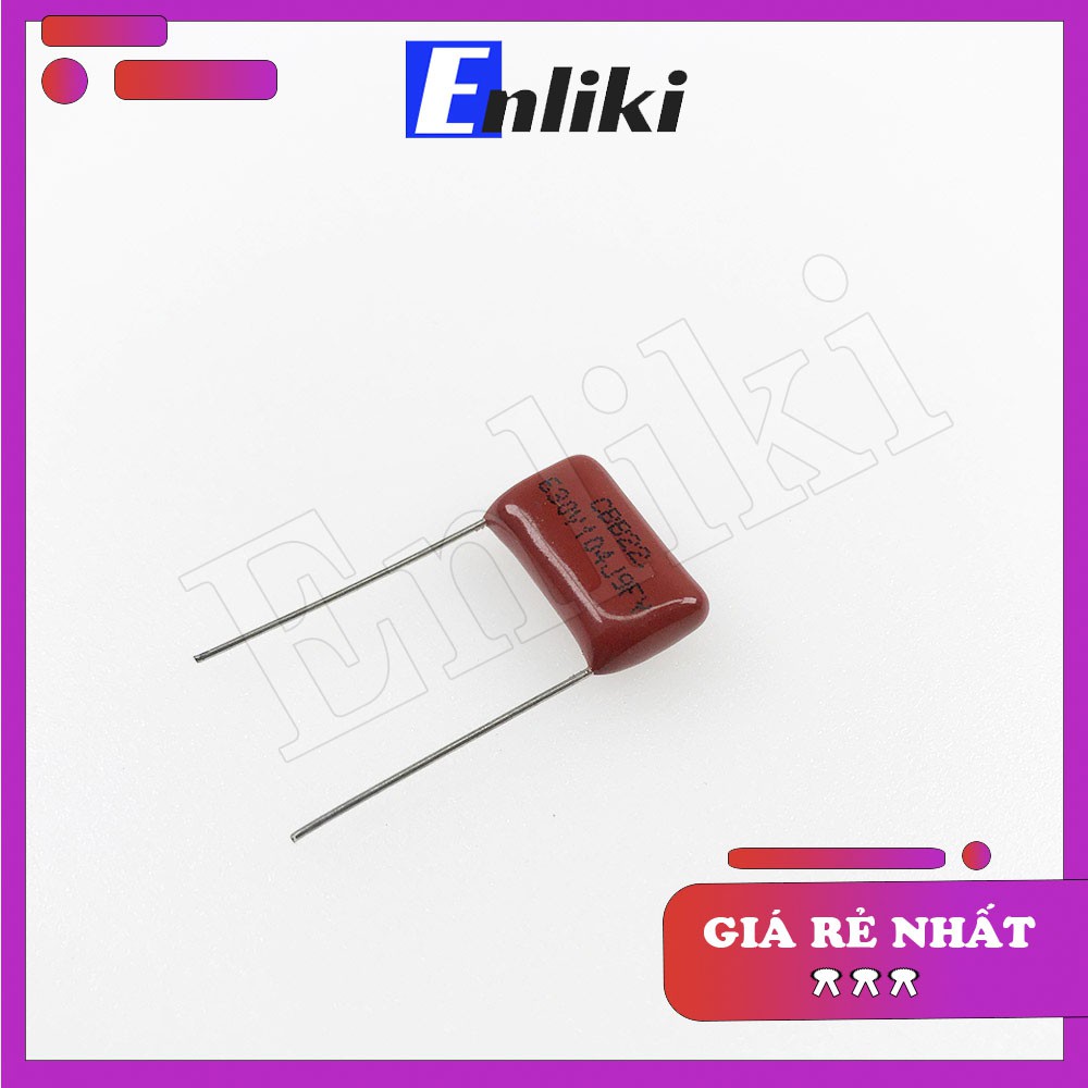 [Mã ELHACE giảm 4% đơn 300K] Tụ 0.1uF CBB 104J 630V 15mm