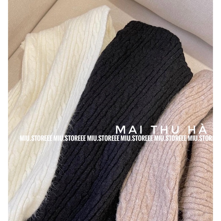 SET LEN ÁO BA LỖ KÈM ÁO KHOÁC CARDIGAN