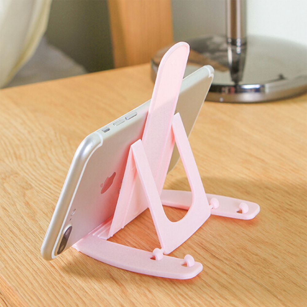 Giá đỡ điện thoại/máy tính bảng bằng nhựa mini di động thông dụng nhiều màu dễ thương