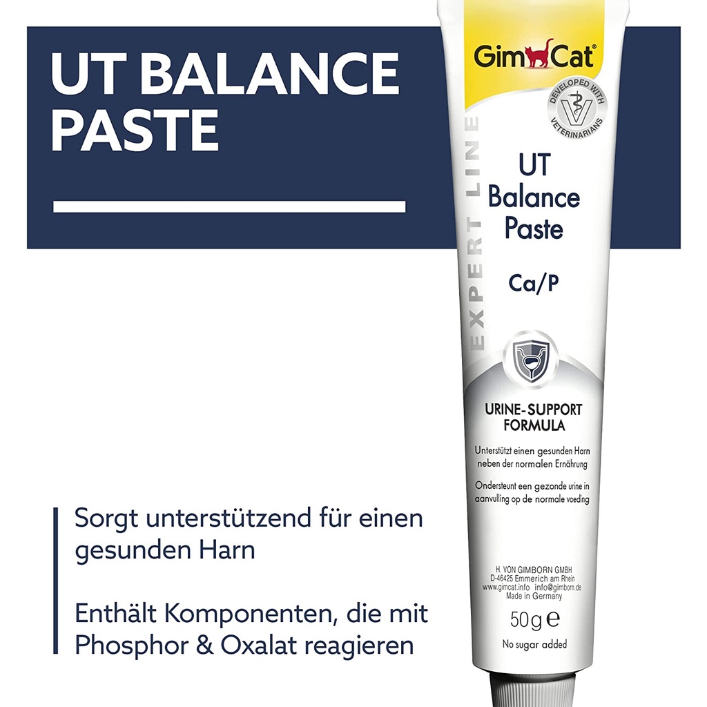 GEL URINARY PASTE GIMCAT UT BALANCE NGĂN NGỪA, HỖ TRỢ TIẾT NIỆU, THẬN CHO MÈO NHẬP ĐỨC