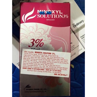 Xịt kích thích mọc tóc minoxyl 3%