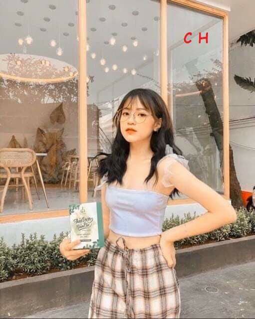 Áo 2 dây buộc nơ có ảnh thật | BigBuy360 - bigbuy360.vn