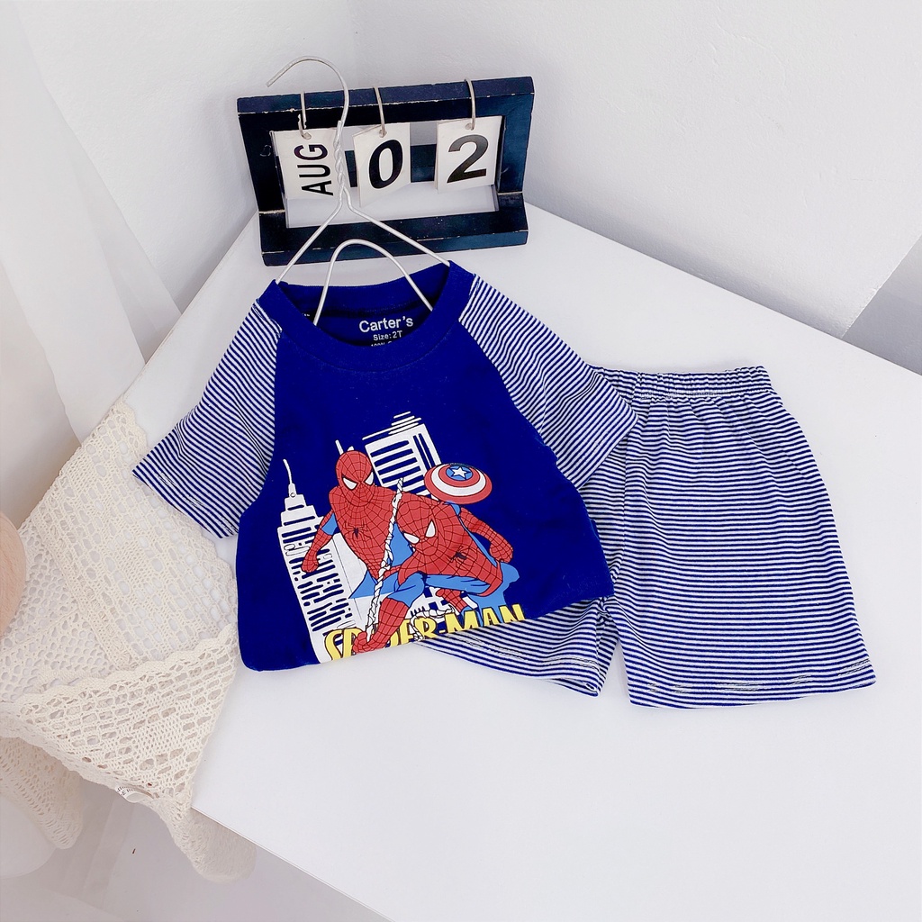 Bộ cotton borip Carter bé trai chất mềm co giãn thoải mái chất 100% cotton