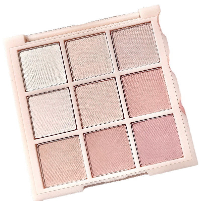 Bảng phấn mắt 9 màu hiệu ứng lì lên màu chuẩn trang điểm thời trang