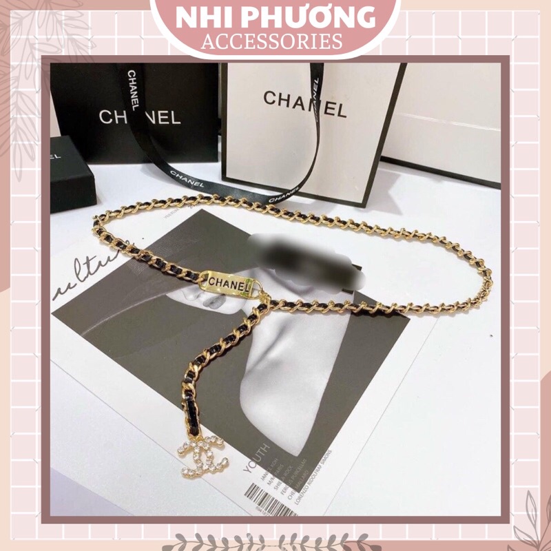 Belt xích CHA NEL/ thắt lưng xích CHA NEL