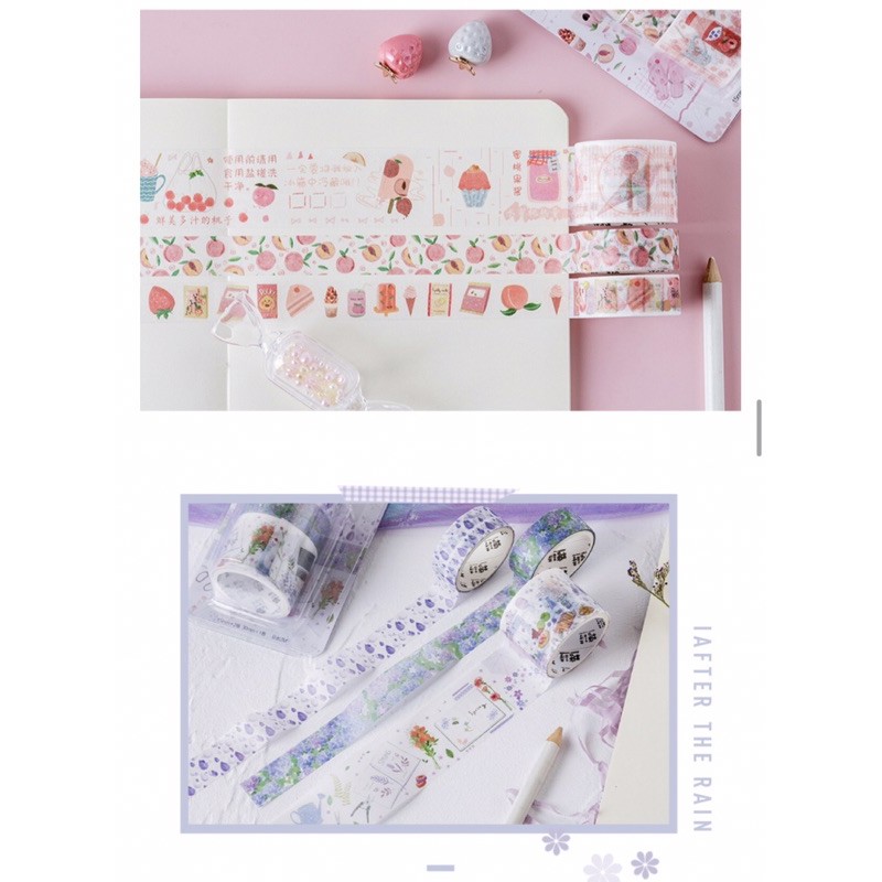 Washi - washitape set 3 cuộn WS001