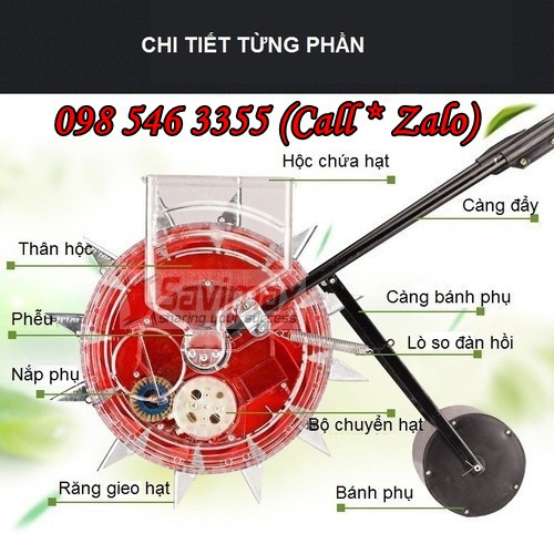 Máy gieo hạt VINAFARM VNGH 999, 10 răng gieo hạt giá rẻ