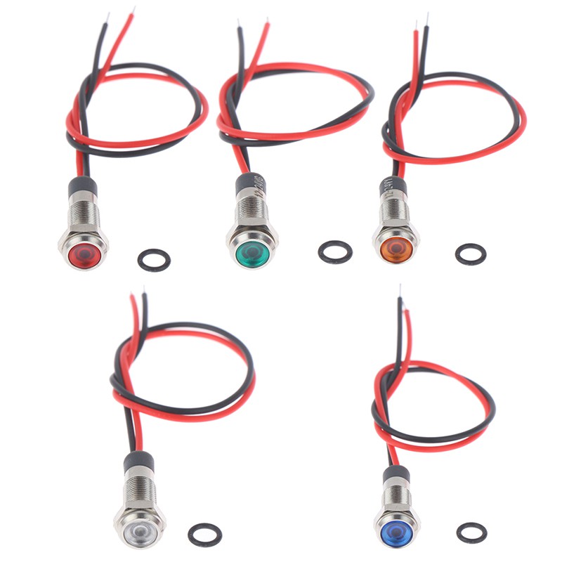 Đèn led Cảnh Báo Chống Thấm Nước P67 6mm 3v 5v 6v 12v 24v 220v