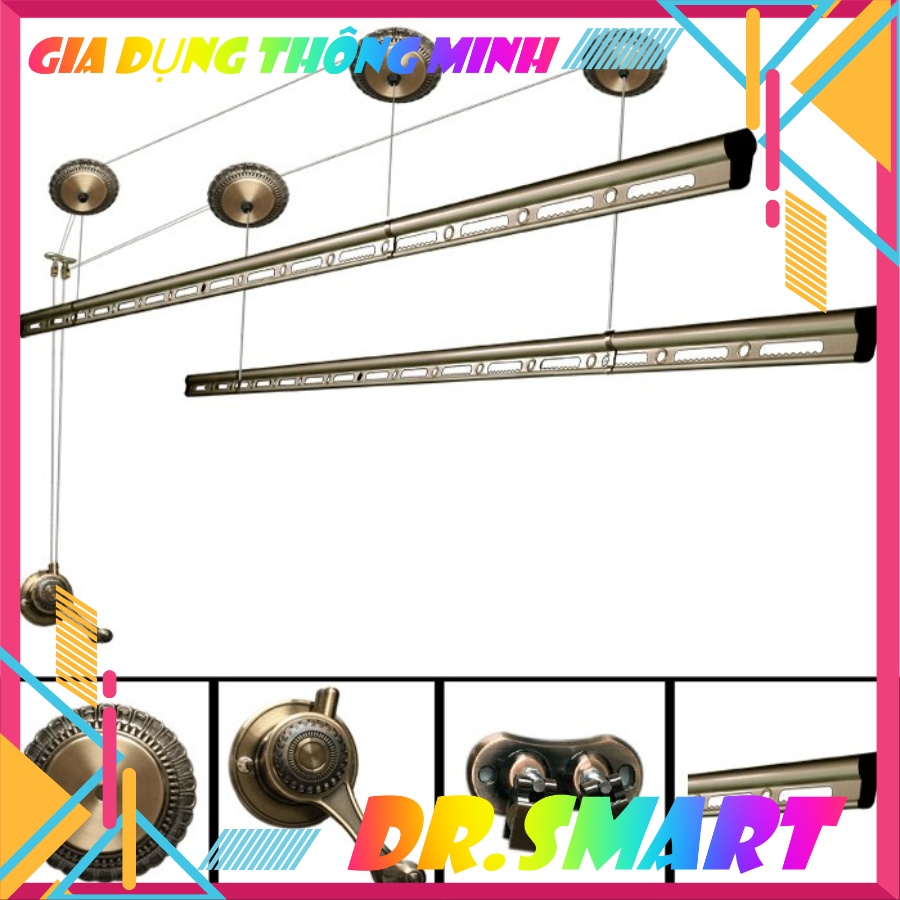 💥Giàn Phơi Quần Áo Thông Minh TAKASHI H-006 Nhập Khẩu Nhật Bản💥 Hoa Văn Cổ Màu Rêu, Đồng Cổ, Chịu Lực Cao, Sang Trọng 💥