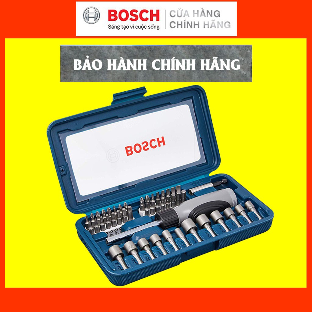 [CHÍNH HÃNG] Bộ Vặn Vít Đa Năng Bosch 46 Món (2607017399), Giá Đại Lý Cấp 1, Bảo Hành Tại TTBH Toàn Quốc