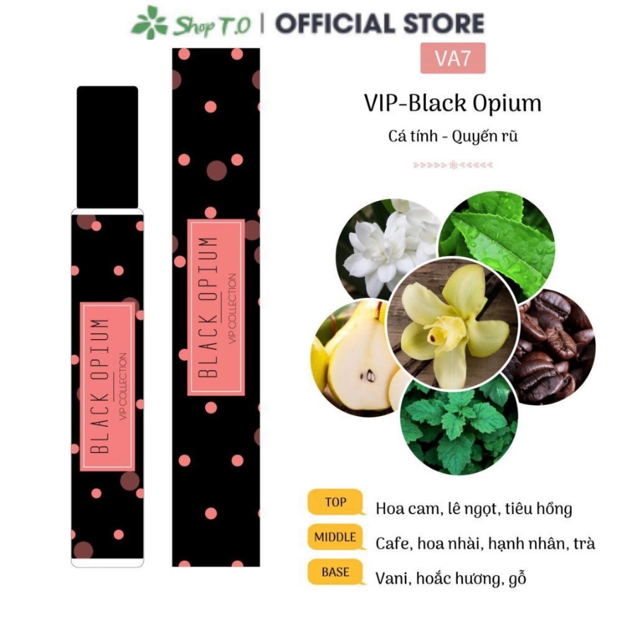 VIP Black Opium Tinh Dầu Nước Hoa Pháp 12ml dành cho Nữ